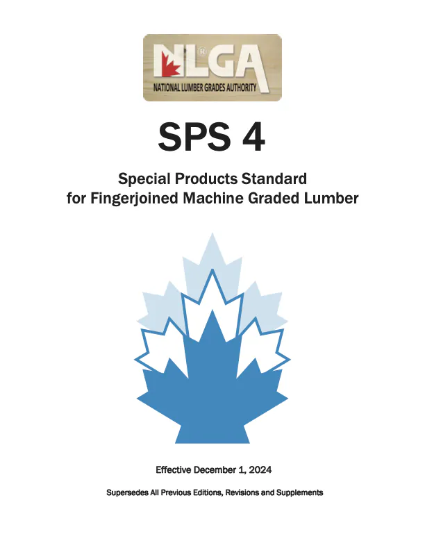 NLGA SPS 4: Fingerjointed Lumber